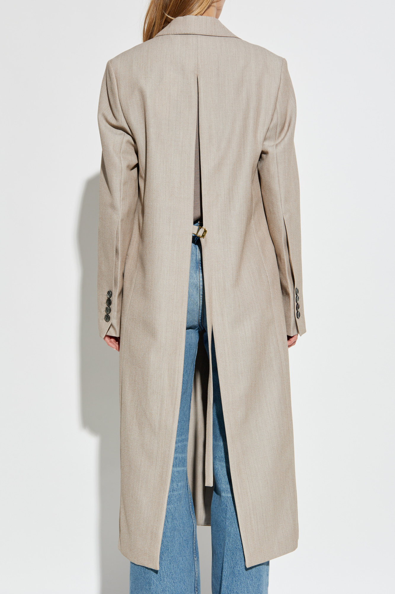 【送料&関税込】Ami Alexandre Mattiussi Beige Wool Coat Beige Wool coat Ami Alexandre Mattiussi - Vitkac Italy